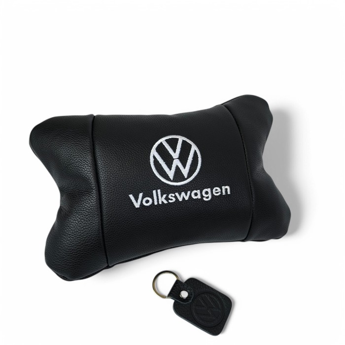 Подарунок подушка дорожня Volkswagen 1шт, Подушка підголівник для водія, Автоподушка під голову TN-63