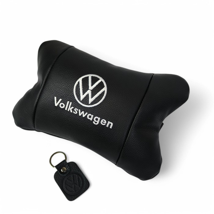 Подушка під шию з логотипом, Подушка для салону авто для підголівника автомобільного сидіння VT-84