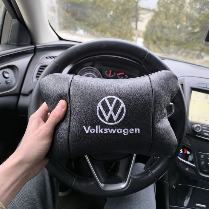 Подушка під шию з логотипом, Подушка для салону авто для підголівника автомобільного сидіння VT-84