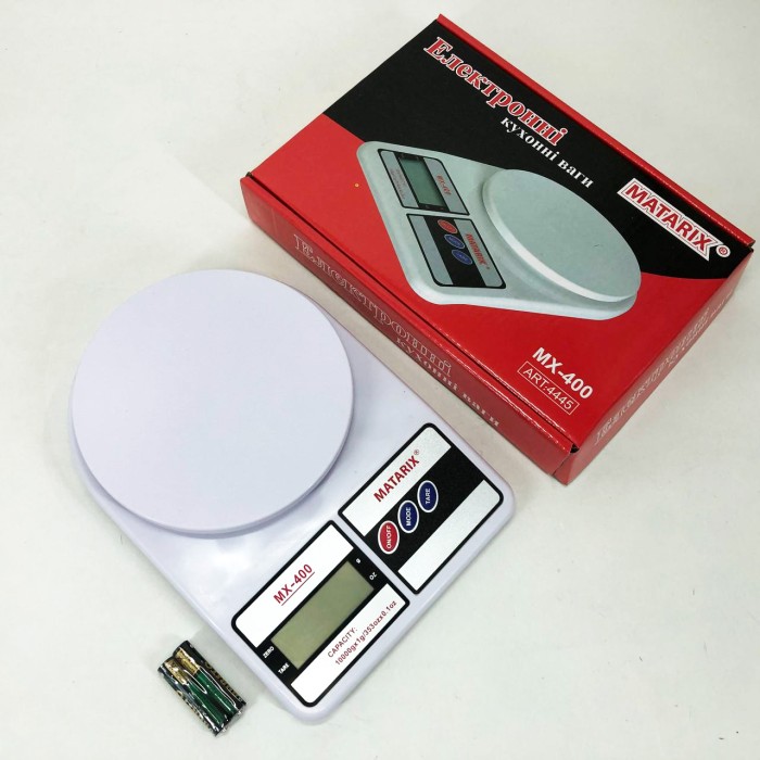 Ваги для кухні настільні MATARIX MX-400 10 кг, Кухонні ваги для DR-233 зважування продуктів