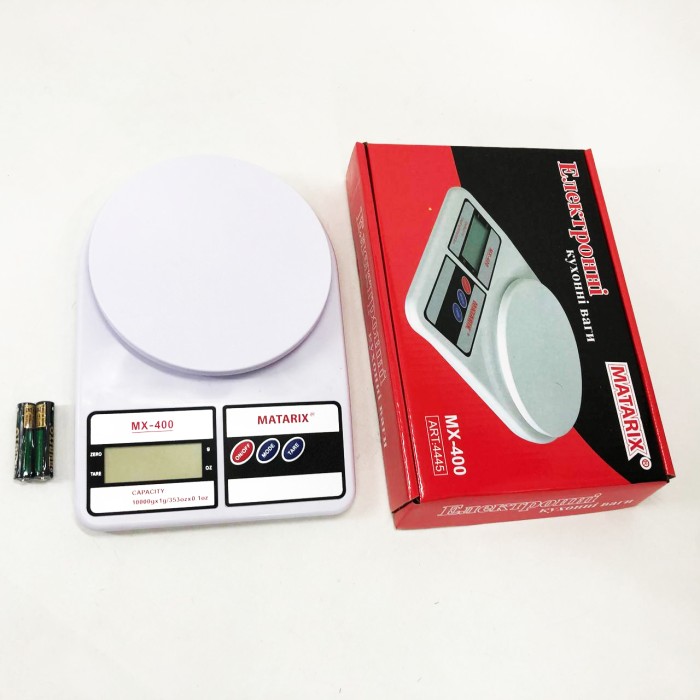 Ваги для кухні настільні MATARIX MX-400 10 кг, Кухонні ваги для DR-233 зважування продуктів