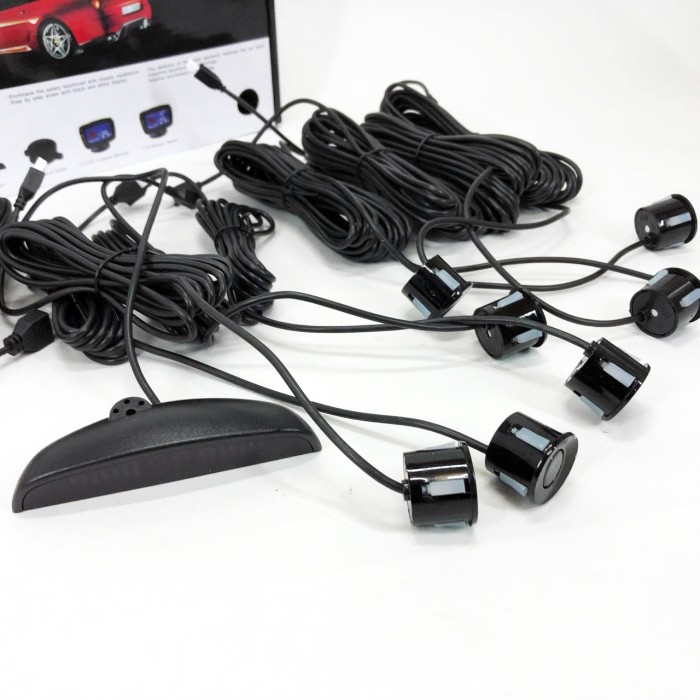 Парктронік (паркувальний радар) Assistant Parking Sensor, 8 чорних датчиків HW-23