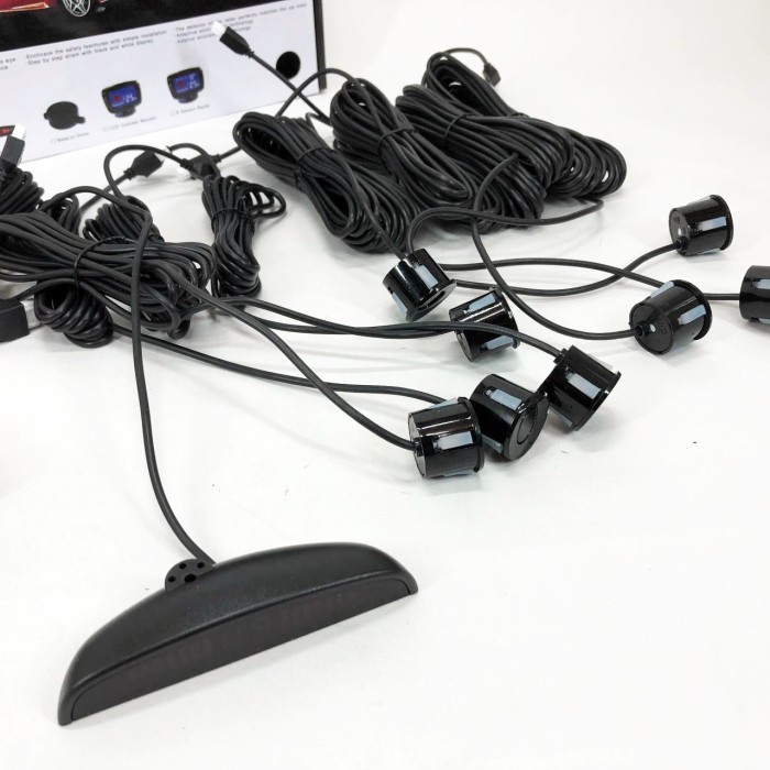 Парктронік (паркувальний радар) Assistant Parking Sensor, 8 чорних датчиків YW-91