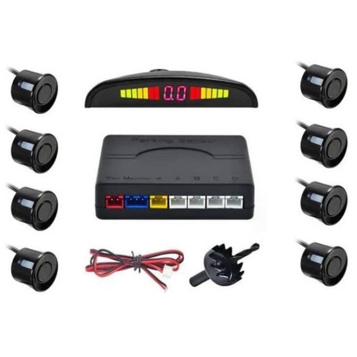 Парктронік (паркувальний радар) Assistant Parking Sensor, 8 чорних датчиків YW-91
