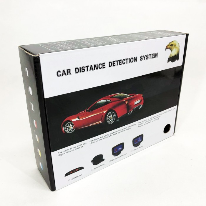 Парктронік (паркувальний радар) Assistant Parking Sensor, 8 FR-872 чорних датчиків