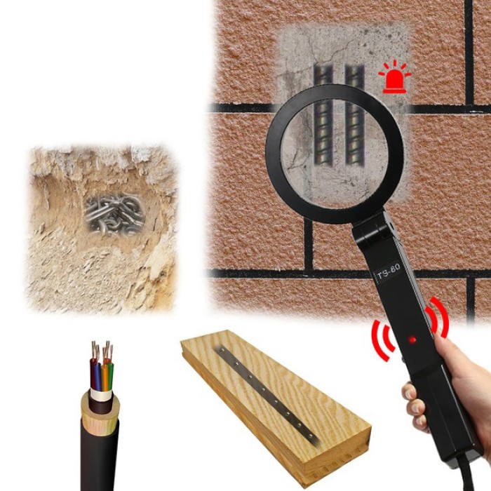 Металошукач ручний портативний Metal CHK TS80 з рамковою поверхнею, що сканує. QS-47