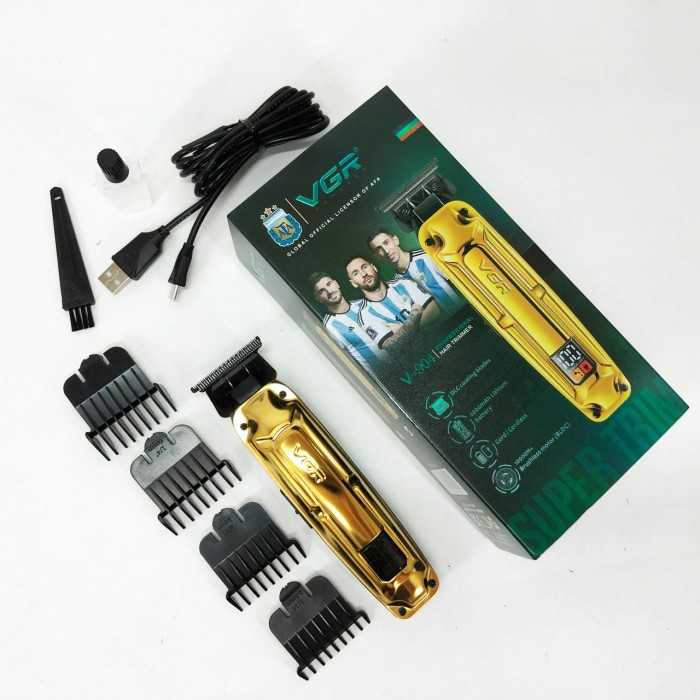Набір для стрижки з зарядкою VGR V-904, Професійний тример з насадками, Стильна машинка для стрижки OS-74
