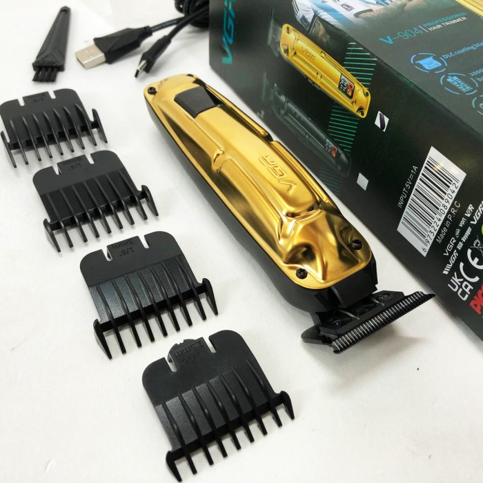 Набір для стрижки з зарядкою VGR V-904, Професійний тример з насадками, Стильна машинка для стрижки OS-74