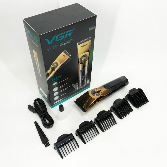 Бездротова машинка для стрижки для дому VGR V-663, Машинка чоловіча для гоління, LW-631 Підстригальна машинка