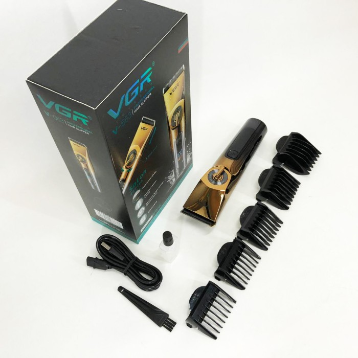 Машинка для стрижки з додатковими насадками VGR V-663, Електрична машинка для стрижки потужна CH-28