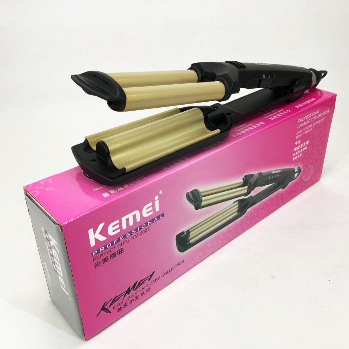 Конусна плойка для прикореневого об'єму Kemei KM-2022, Плойка для накрутки локонів UD-39