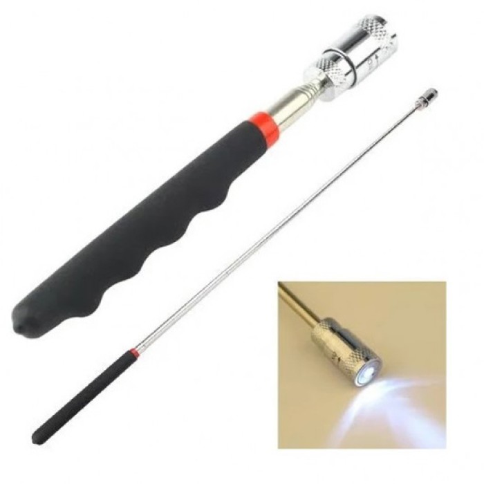 Телескопічний магніт з підсвічуванням для вилучення з важкодоступних місць 19-80 см BV-37