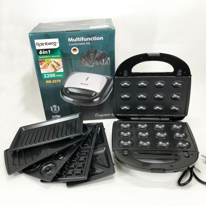 Контактний гриль для стейків і овочів Rainberg, Бутербродниця 4 в 1 з антипригарним покриттям CX-57