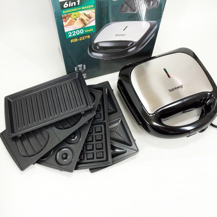 Контактний гриль для стейків і овочів Rainberg, Бутербродниця 4 в 1 з антипригарним покриттям CX-57