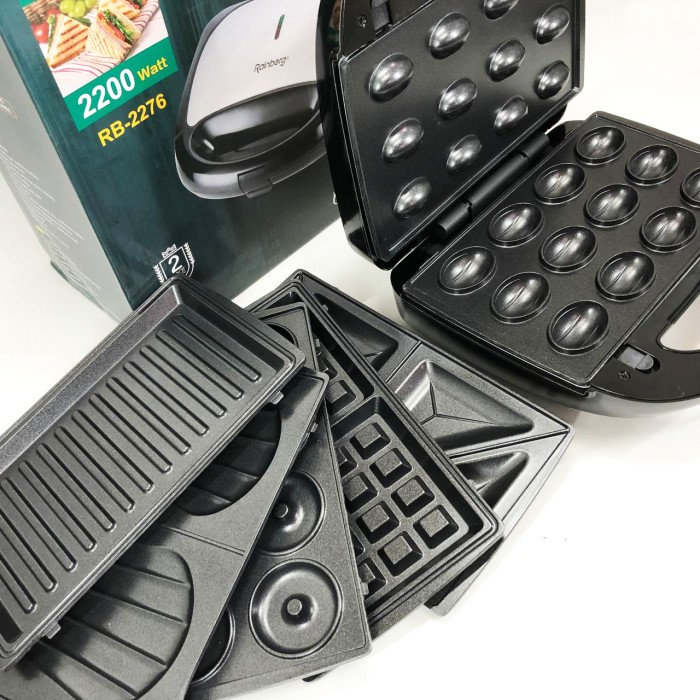 Контактний гриль для стейків і овочів Rainberg, Бутербродниця 4 в 1 з антипригарним покриттям CX-57