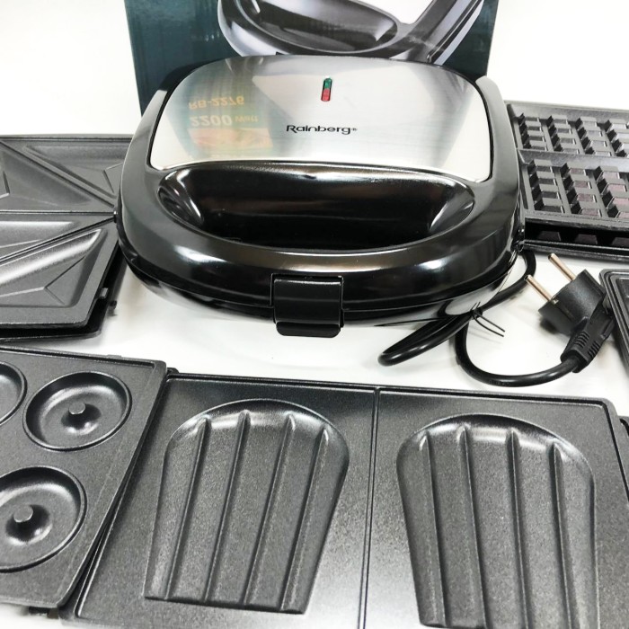 Контактний гриль для стейків і овочів Rainberg, Бутербродниця 4 в 1 з антипригарним покриттям CX-57