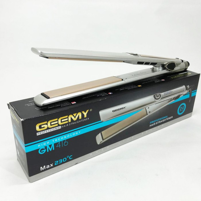 Випрямляч-праска для волосся Gemei GM-416 White