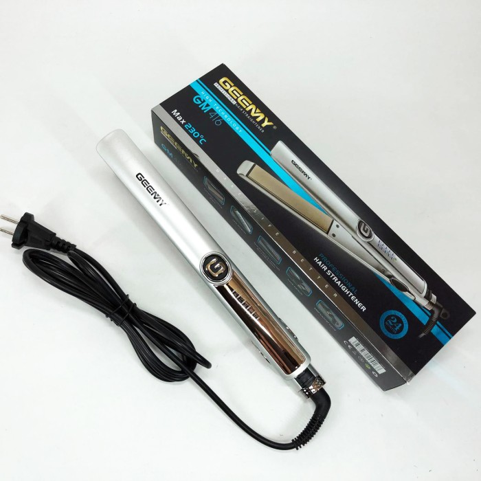 Випрямляч-праска для волосся Gemei GM-416 White
