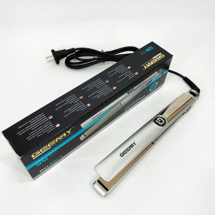 Випрямляч-праска для волосся Gemei GM-416 White