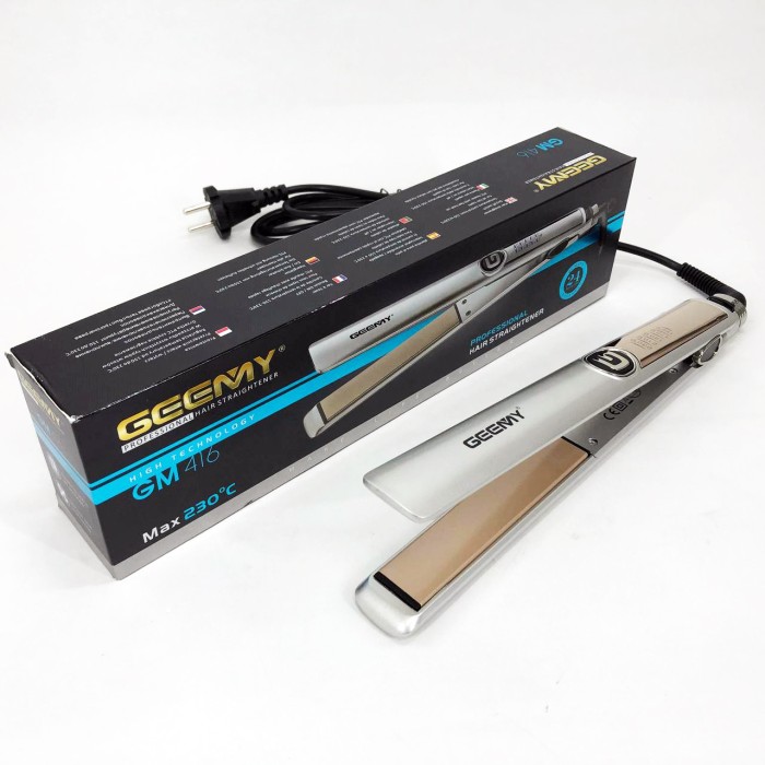 Щітка-щипці для випрямлення волосся Gemei GM-416, Електричний випрямляч для гладкого волосся XE-90