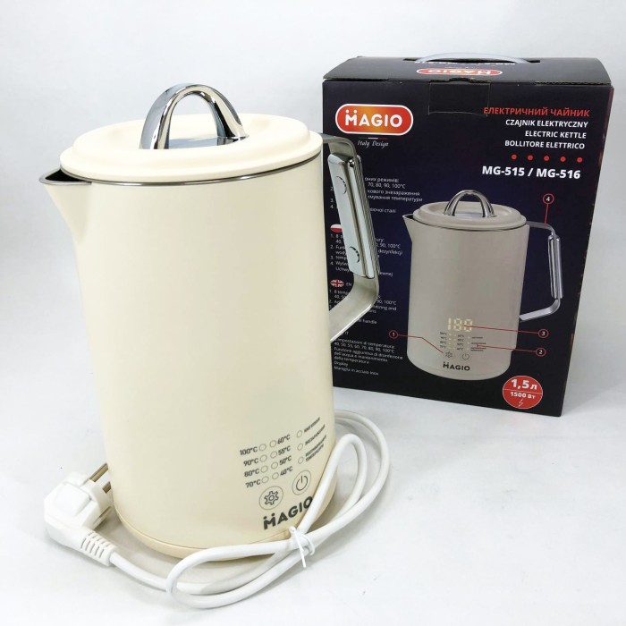 Електричний чайник з функцією автовідключення Magio, Найкращий чайник електричний домашній XZ-91