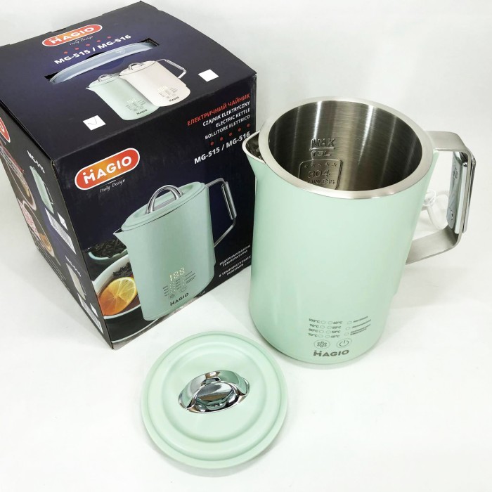 Компактний електричний чайник для дому, Ергономічний електричний чайник, Електрочайник нержавіюча сталь ZC-81