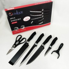 Ексклюзивні кухонні ножі UNIQUE, Набір кухонних ножів преміум, Професійні ножі для домашньої кухні AO-84