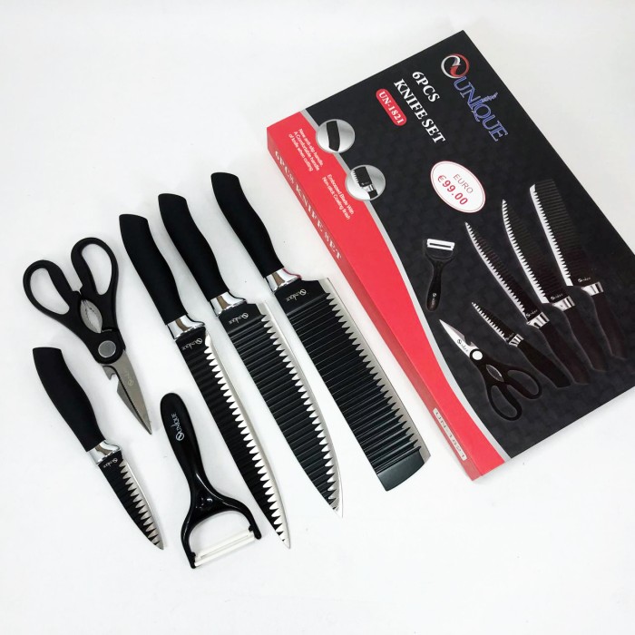 Набір кухонних ножів преміум, Набір ножів для домашнього кухаря Комплект гострих для кухні LE-31