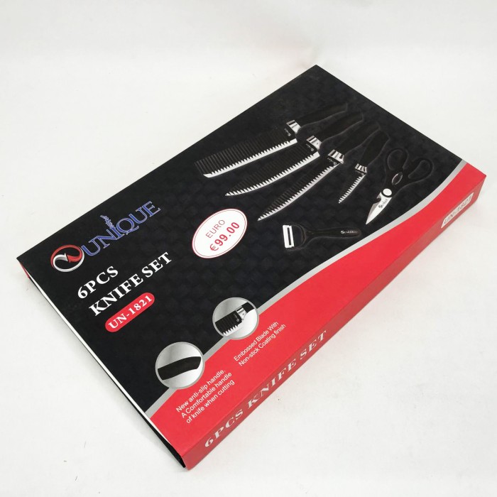 Набір ножів для приготування їжі UNIQUE, Набір ножів красивий та універсальний кулінарних MB-92