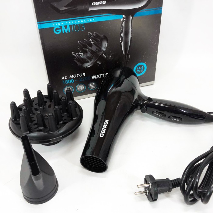 Фен для укладання з холодним обдувом Gemei, Електричний фен для гладкого волосся Хороший потужний LF-55