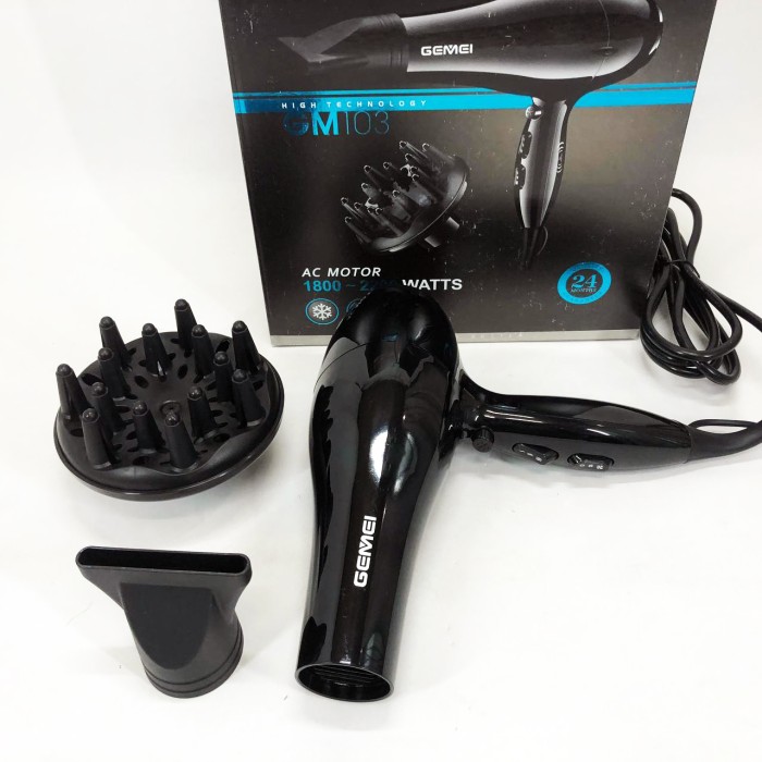 Фен-стайлер для сушіння волосся Gemei, Зручний надійний фен для волосся Фен укладання локонів JS-19