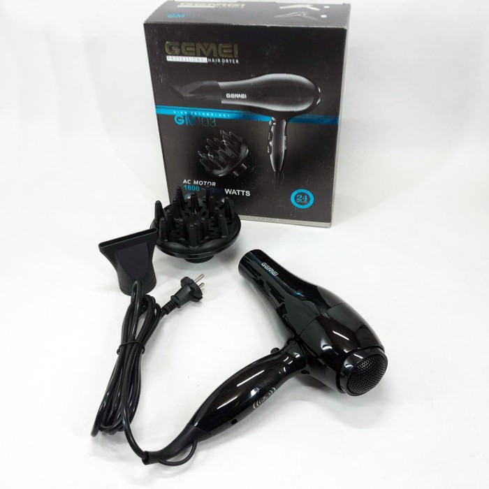 Фен-стайлер для сушіння волосся Gemei, Зручний надійний фен для волосся Фен укладання локонів JS-19
