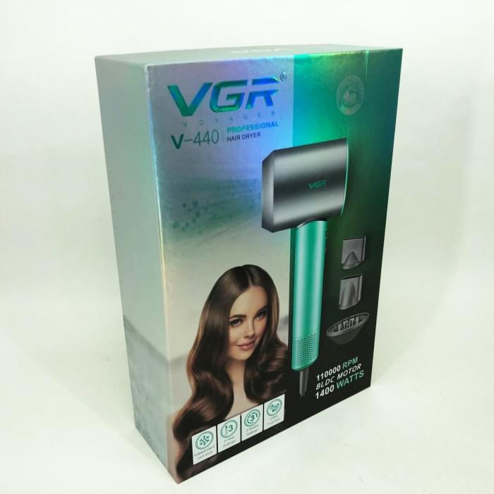 Фен професійний VGR V-440. GB-611 Колір: зелений