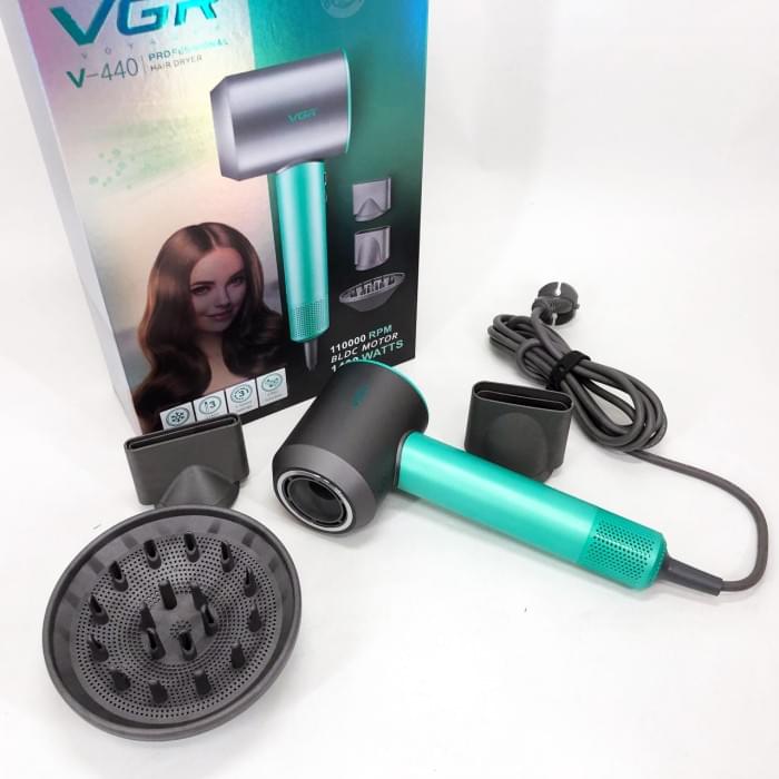 Фен професійний VGR V-440. GB-611 Колір: зелений