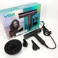 Фен з режимом захисту волосся VGR V-427 1900 Вт, Фен для сушіння волосся ZF-159 з насадкою