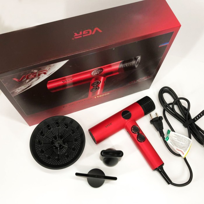 Фен для волосся від мережі VGR V-401, Фен для об'ємної укладки Зручний укладання волосся WI-26