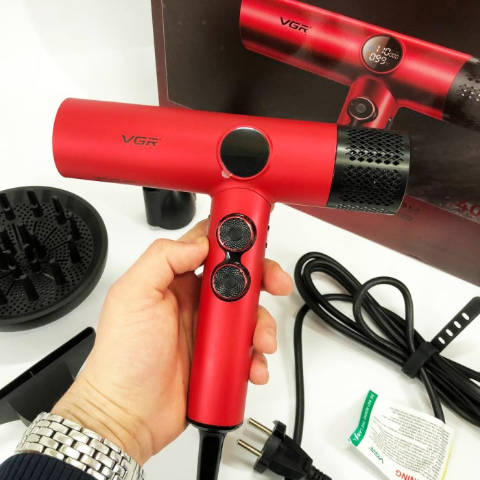 Фен для волосся від мережі VGR V-401, Фен для об'ємної укладки Зручний укладання волосся WI-26