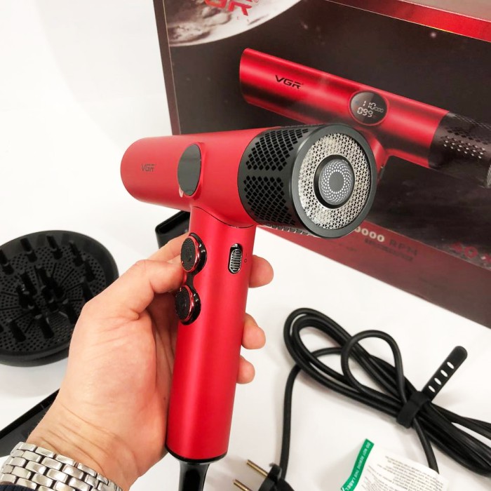 Фен для волосся від мережі VGR V-401, Фен для об'ємної укладки Зручний укладання волосся WI-26