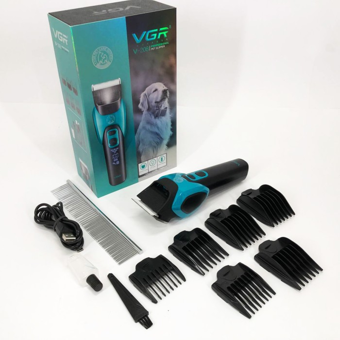 Машинка для стрижки тварин VGR V-208 GREEN WQ-42