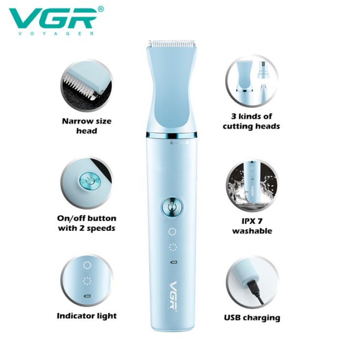 Машинка для стрижки кішок з довгою шерстю, Тример для домашніх тварин з насадками XO-82