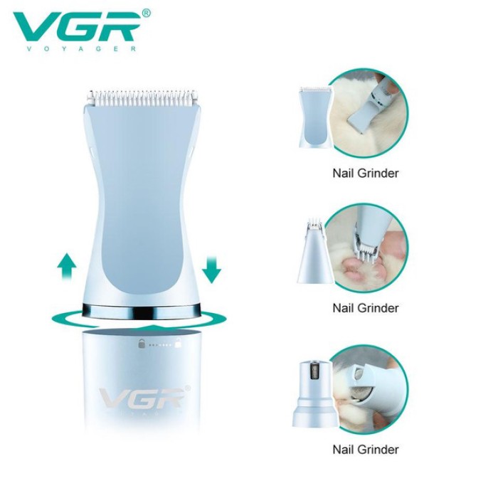 Машинка для стрижки кішок з довгою шерстю, Тример для домашніх тварин з насадками XO-82