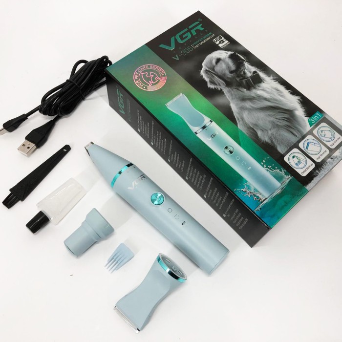 Машинка для стрижки кішок з довгою шерстю, Тример для домашніх тварин з насадками XO-82