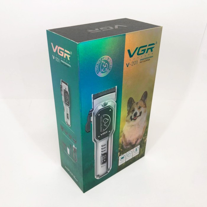 Акумуляторна машинка для стрижки тварин VGR V-201 4 насадки KM-12