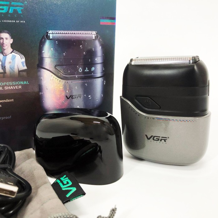 Чоловіча водонепроникна акумуляторна бритва VGR V-379, Портативна чоловіча професійна бритва RS-61