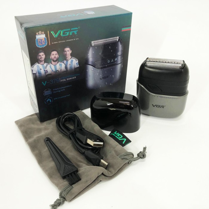 Чоловіча водонепроникна акумуляторна бритва VGR V-379, Портативна чоловіча професійна бритва RS-61