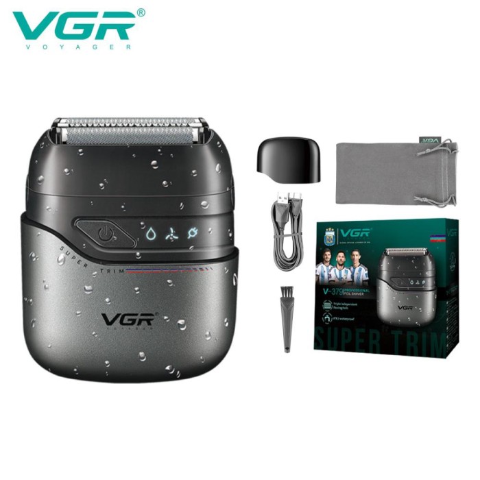 Професійна електробритва VGR, Акумуляторна бритва з фірмовим лезом, Електробритва-шейвер чоловіча AI-54