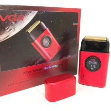 Чоловіча бритва на батарейках VGR V-378 RED, Бритва з акумуляторним зарядним пристроєм SU-86