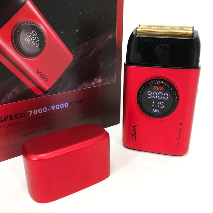Професійне гоління VGR V-378 RED, Портативна професійна бритва, Електробритва, TV-388 Чоловіча електробритва