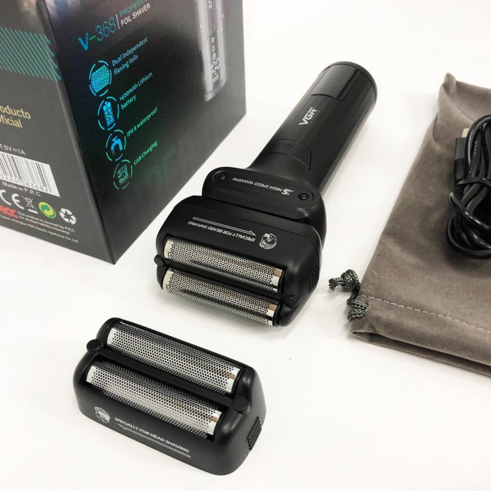 Професійна електробритва з насадками VGR, Портативна бритва, Універсальна акумуляторна електробритва IF-54