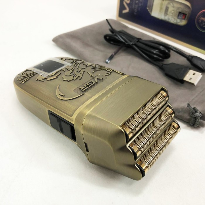 Портативна сіткова бритва VGR V-349, Бритви акумуляторні, Машинка для стрижки бороди FC-118 з акумулятором